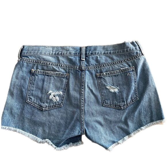 Rag & Bone Distressed Jean Shorts - Picture 2 of 3
